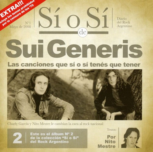 Sui Generis: Si O Si: Diario Del Rock Argentino - CD