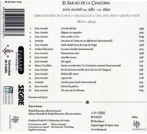 Nuevo Sarao: El Sarao de la Chacona - COMPACT DISCS