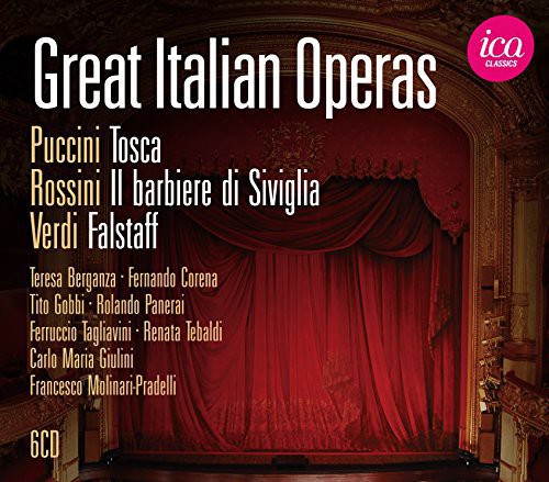 Puccini / Verdi / Rossini / Giulini / Tebaldi: Great Italian Operas - COMPACT DISCS
