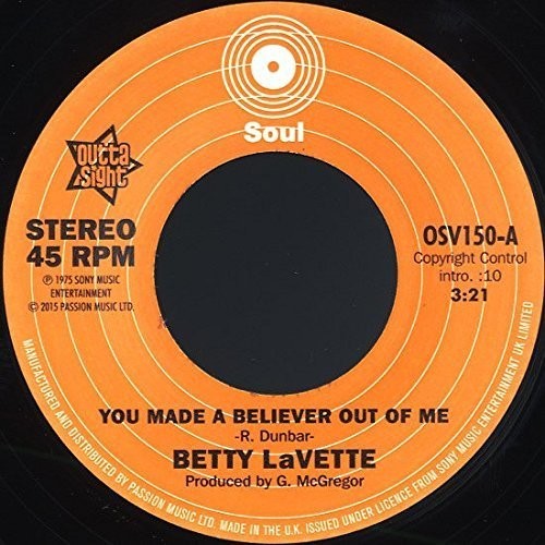 Betty Lavette: You Made A Believer Out Of Me / Thank You For - 7-INCH SINGLE