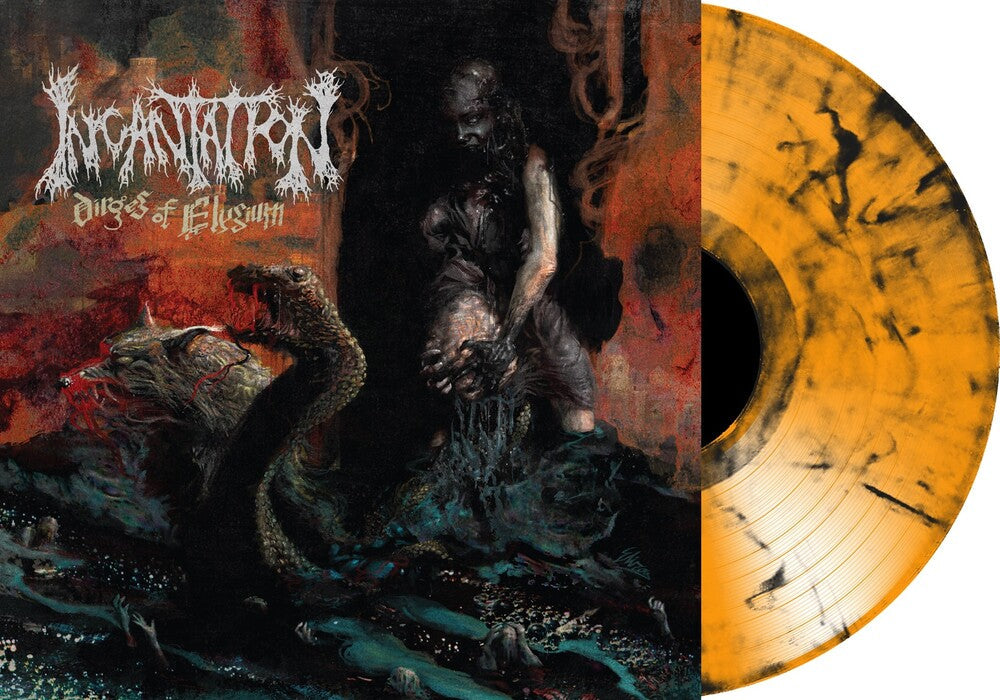 Incantation- Dirges of Elyzium (Transparent Red / Black Marble Vinyl) ( LP )