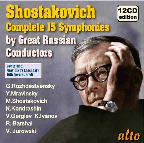 Yevgeni Mravinsky: SHOSTAKOVICH Complete Symphonies; Legendary Russian Conductors - COMPACT DISCS