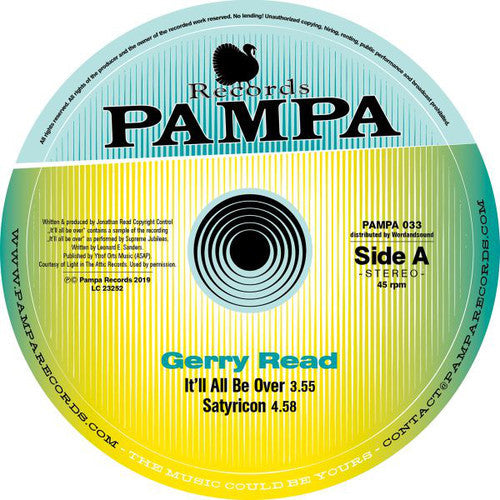 Gerry Read: It'll All Be Over (DJ Koze) - 12-INCH SINGLE
