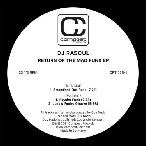 DJ Rasoul: Return Of The Mad Funk { Record }