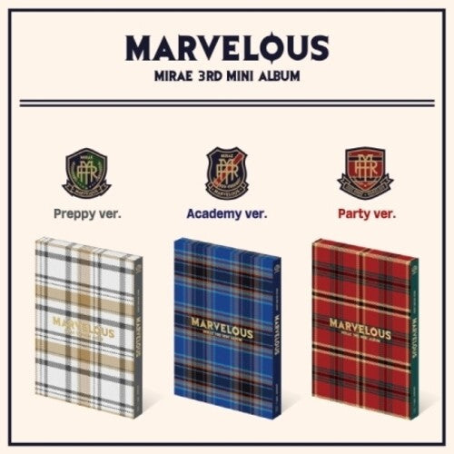 Mirae: Marvelous (Random Cover) (incl. Photobook, Photocard, Student ID Card, School Record Card, Mirae Time Table + Stationary Sticker) - CD
