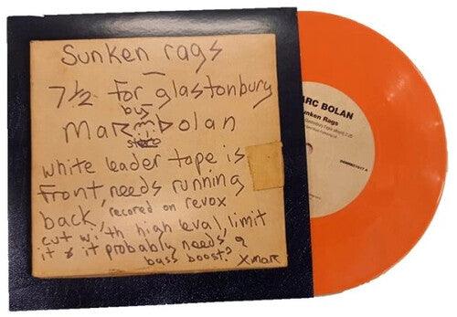 T.Rex- Sunken Rags (Home Demo - 'Glastonbury Fayre' Version) - Orange Colored 7-Inch Vinyl ( LP )