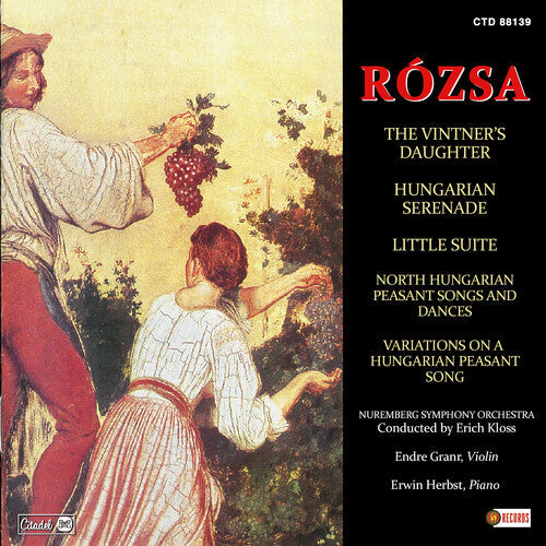 Rozsa: Vintner's Daughter Hungarian Serenade Little Suite North Hungarian Peasant Songs - COMPACT DISCS
