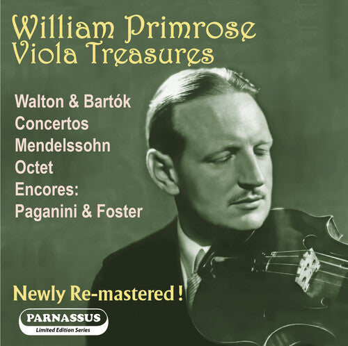 William Primrose: William Primrose: Viola Treasures - COMPACT DISCS