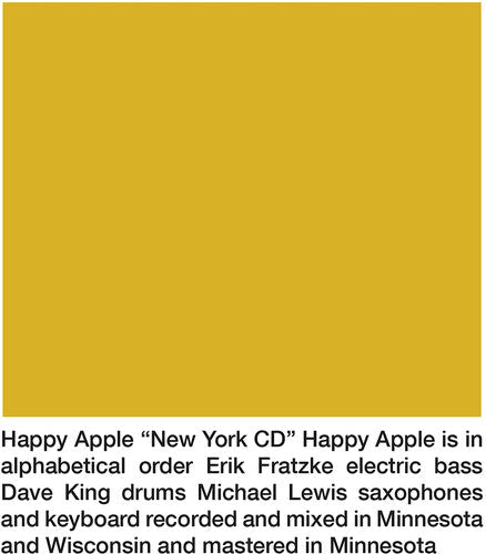 Happy Apple: New York - CD