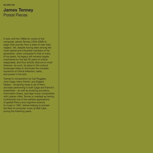 James Tenney: Postal Pieces - VINYL LP