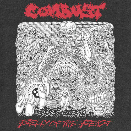 Combust- Belly of the Beast (Clear w/Black & Red Splatter Vinyl) ( LP )