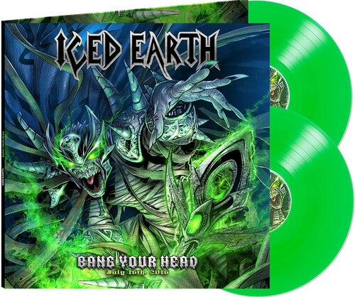 Iced Earth- Bang Your Head - Green ( LP )