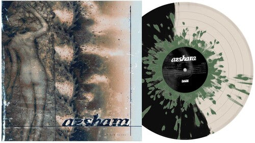 Azshara- Ashen Skies - Half Black/Half Bone w/ Army Green Splatter ( LP )