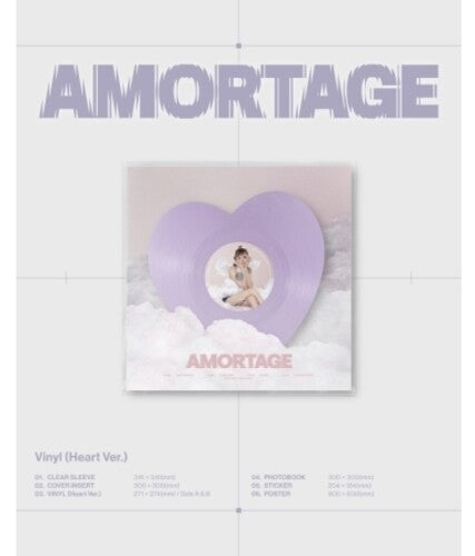 Jisoo- Amortage - Heart Version - incl. Photobook, Sticker + Poster ( LP )
