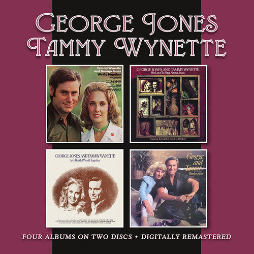 Jones, George / Wynette, Tammy: We Go Together / We Love To Sing About Jesus / Let's Build A World Together / Together Again - COMPACT DISCS