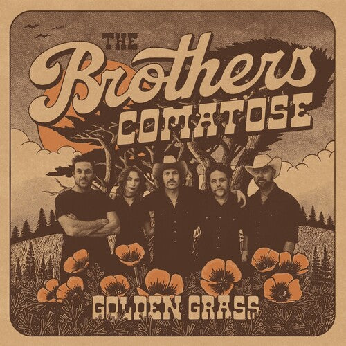 The Brothers Comatose- Golden Grass - Splattered Orange & Blue ( LP )