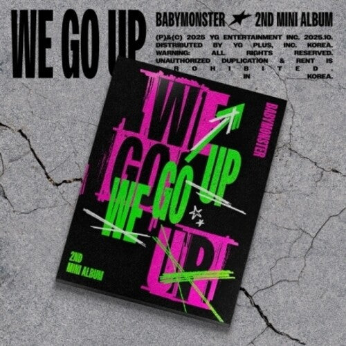 BABYMONSTER: We Go Up - Up Version - incl. 72pg Photobook, Folded Poster, 6 Selfie Photocards, Postcard + 2 Logo Stickers - CD