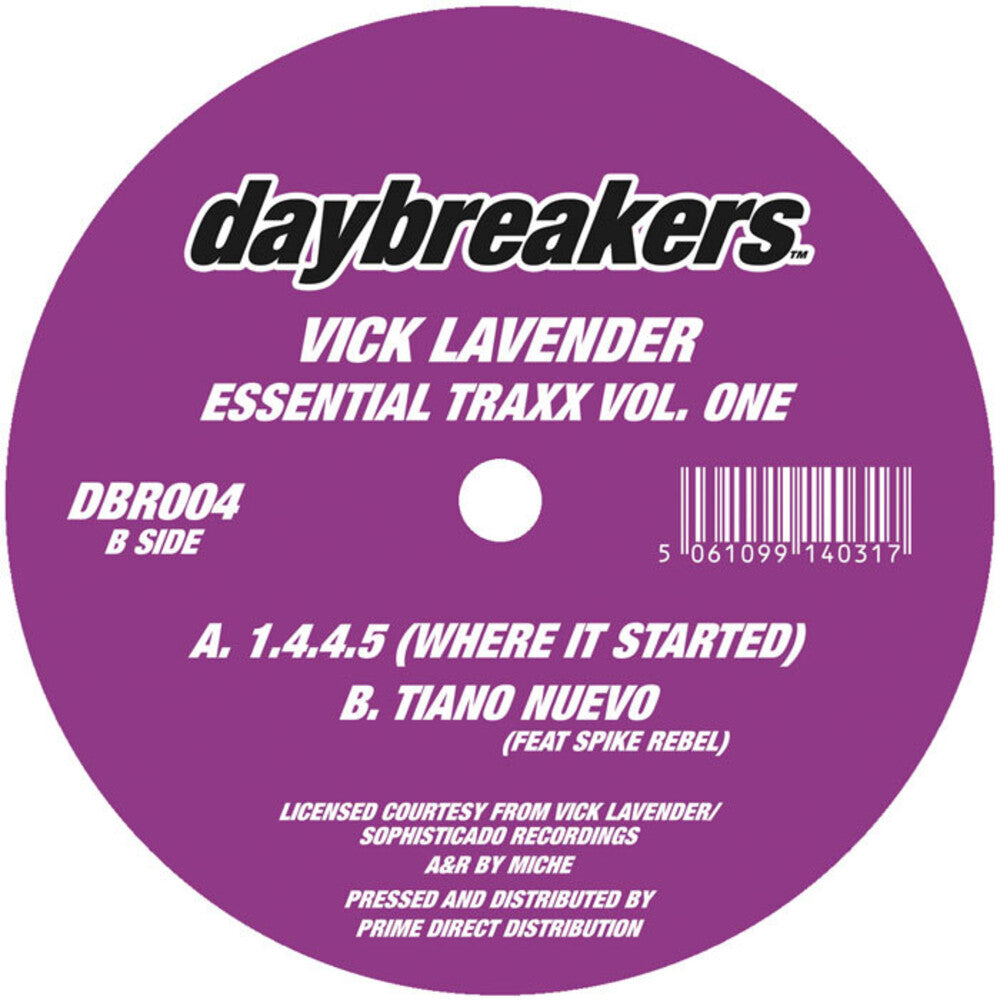 Vick Lavender- Essential Traxx Vol. 1 ( LP )