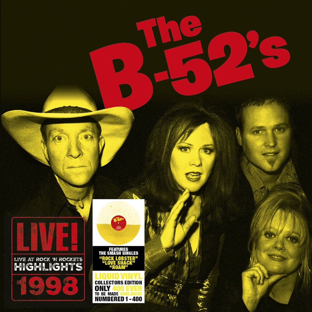 B-52's- Live At Rock 'n Rockets - Yellow Liquid Vinyl ( LP )