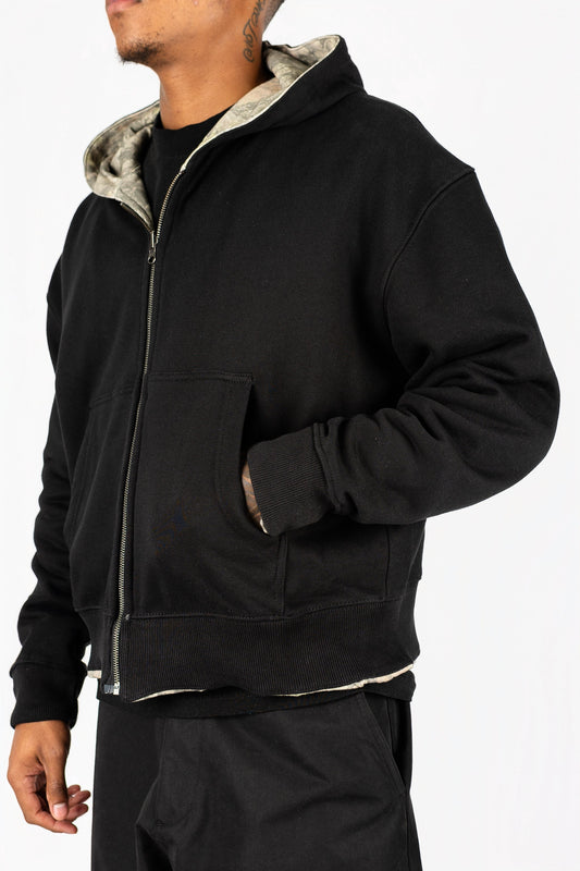 Reversible Camo Zip Up