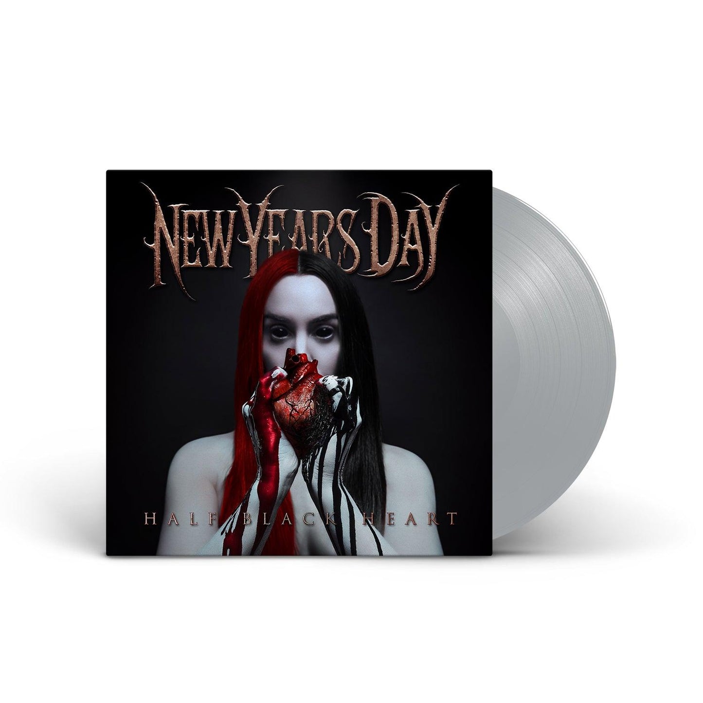 New Years Day- Half Black Heart (Silver Vinyl) ( LP )