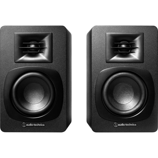 Audio-Technica - AT-SP3X - Black Bluetooth Bookshelf Speakers