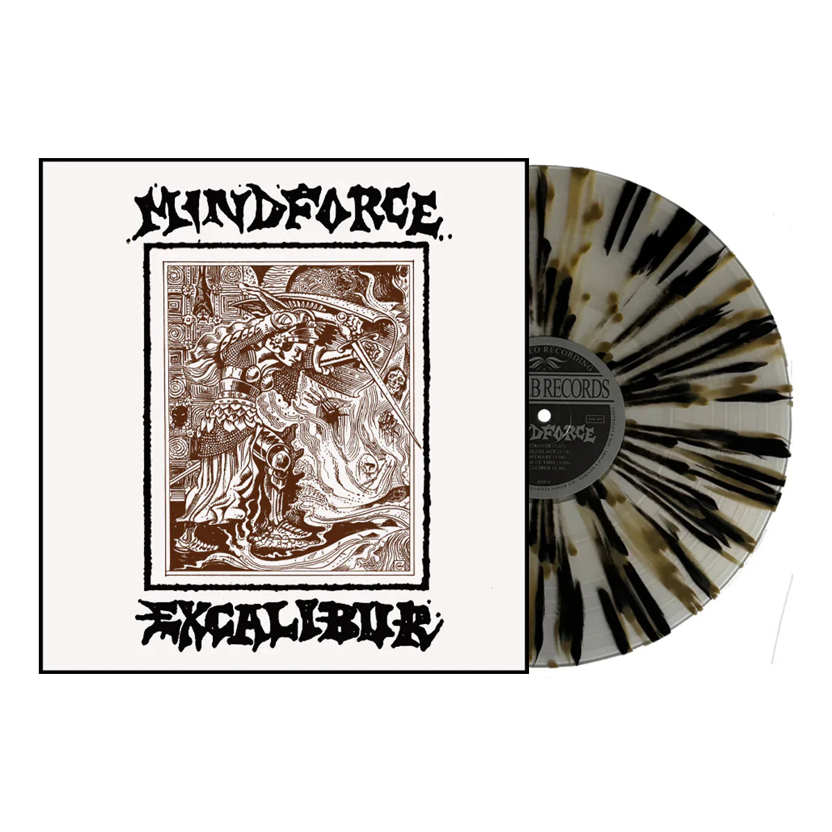 Mindforce- Excalibur (Clear w/Black & Gold Splatter Vinyl) ( LP )