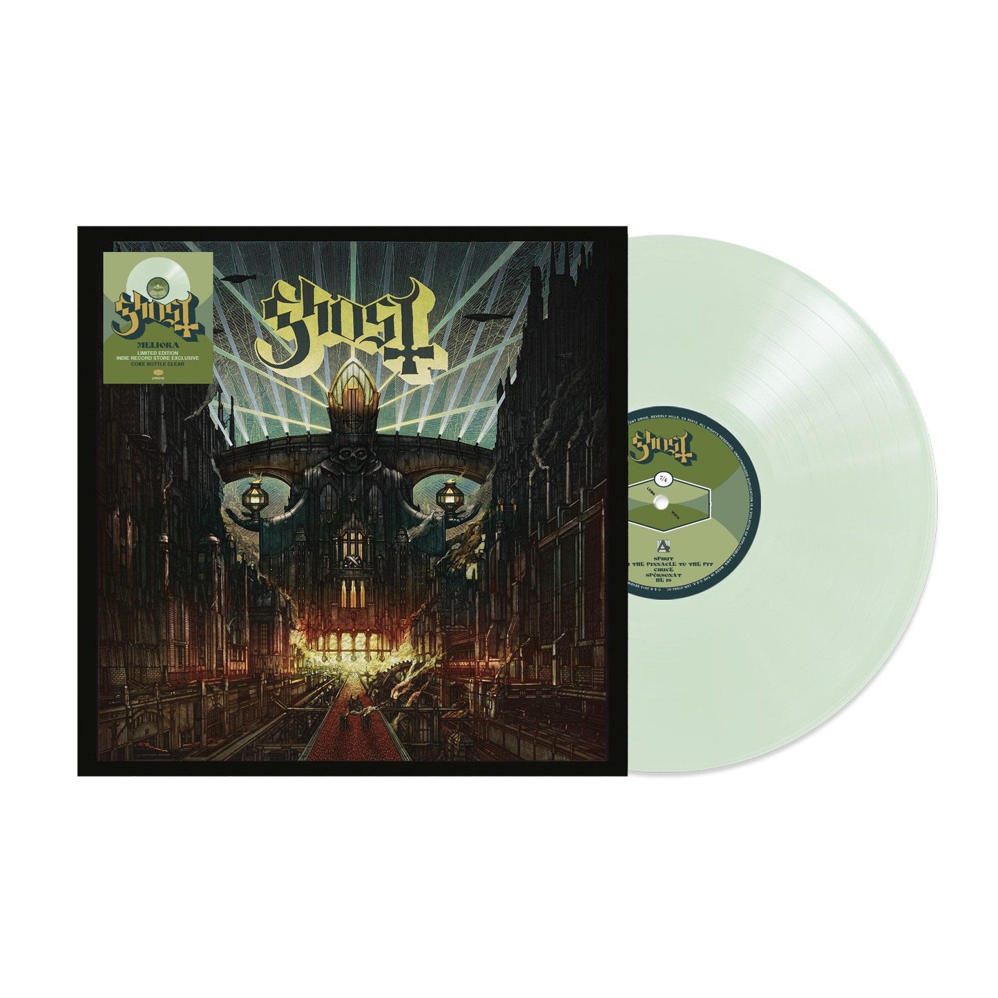Ghost- Meliora (Indie Exclusive Coke Bottle Clear Vinyl) ( LP )