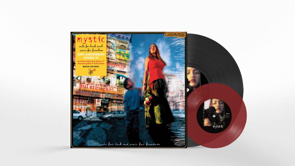Mystic- Cuts For Luck And Scars For Freedom (RSD Essential Indie Colorway Black Ice 2LP + Ruby Red 7in) ( LP )