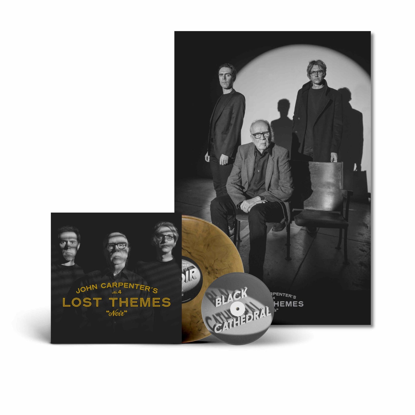 John Carpenter, Cody Carpenter & Daniel Davies- Lost Themes IV: Noir (Tan & Black Marble Vinyl LP+7") ( LP )