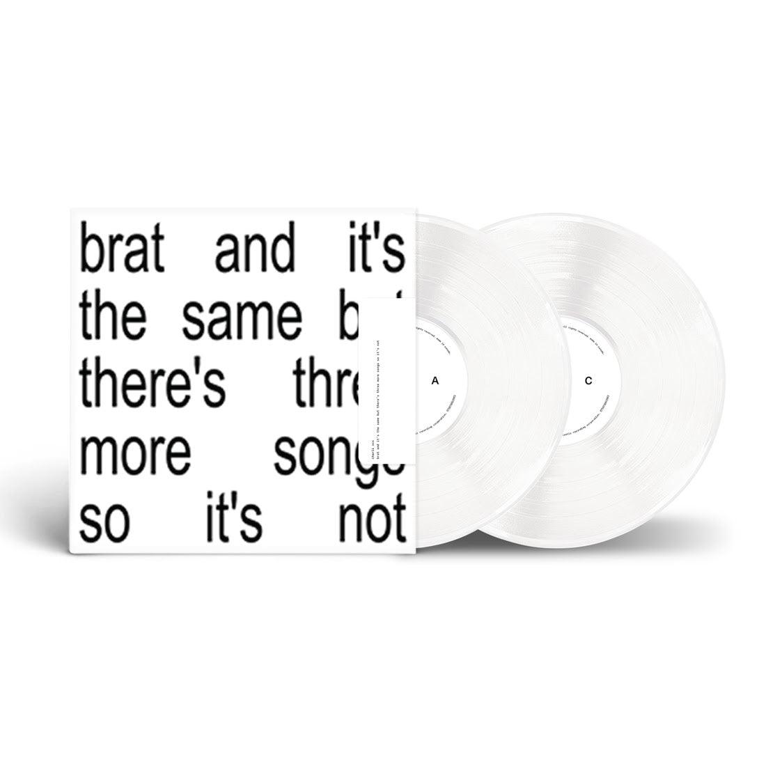 Charli XCX- Brat and it's the same but there's three more songs so it's not (White Vinyl) ( LP )