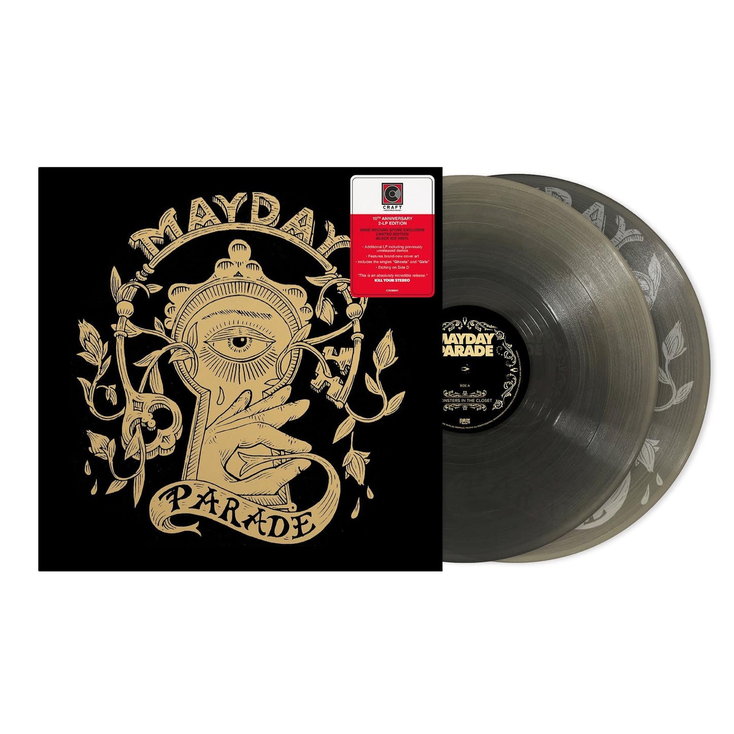 Mayday Parade- Monster In The Closet (Indie Exclusive 10th Anniversary Black Ice Vinyl) ( LP )