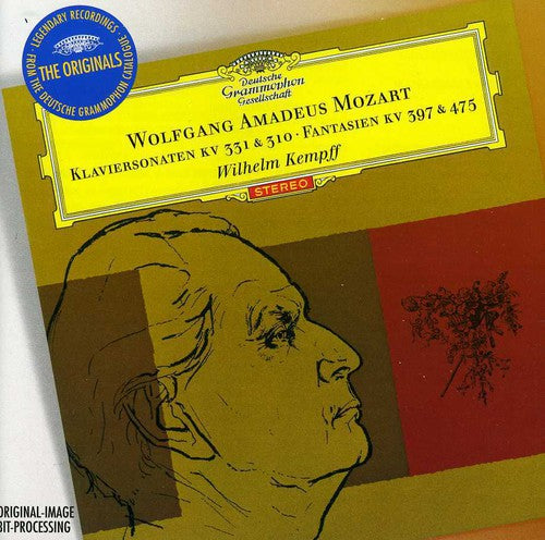 Wilhelm Kempff: Mozart: Piano Sonatas KV310 KV331 Fantasias KV397 - COMPACT DISCS