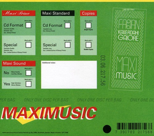 Fabian Kallerdahl: Maxi Music - CD