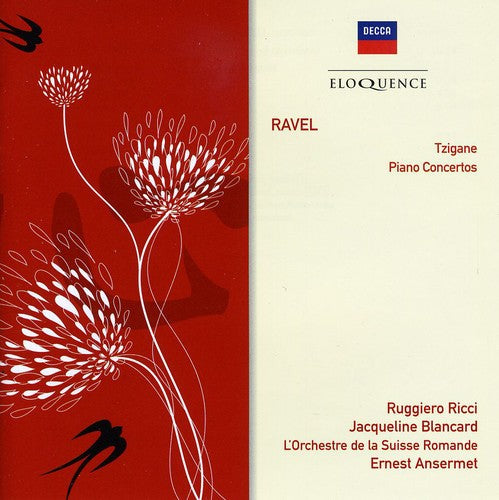 Ravel / Blancard / Ricci / Osr / Ansermet: Ravel: Tzigane / Pno Ctos No 1 & 2 - COMPACT DISCS
