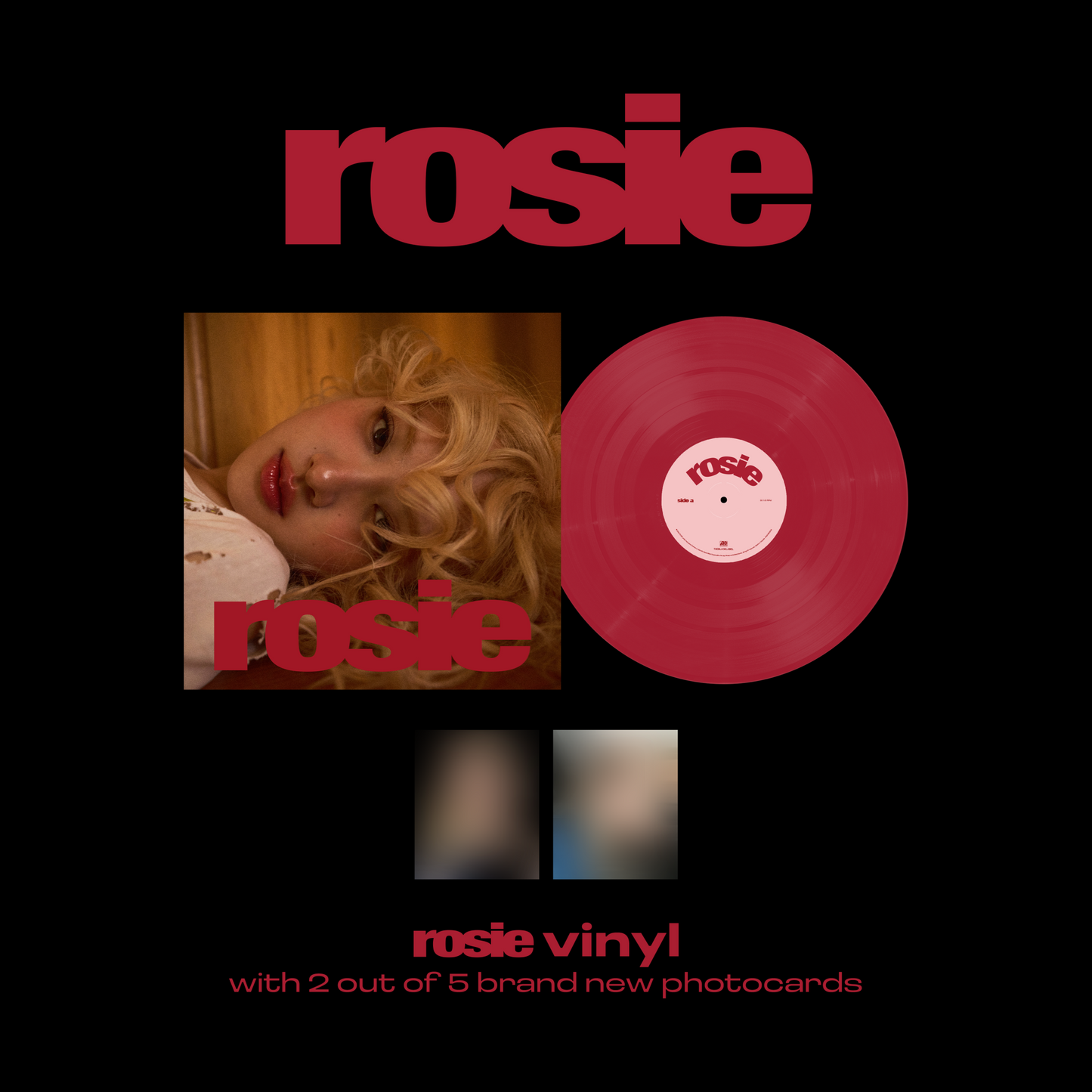 ROSÉ- Rosie (Red Vinyl + 2 of 5 Photocards) ( LP )