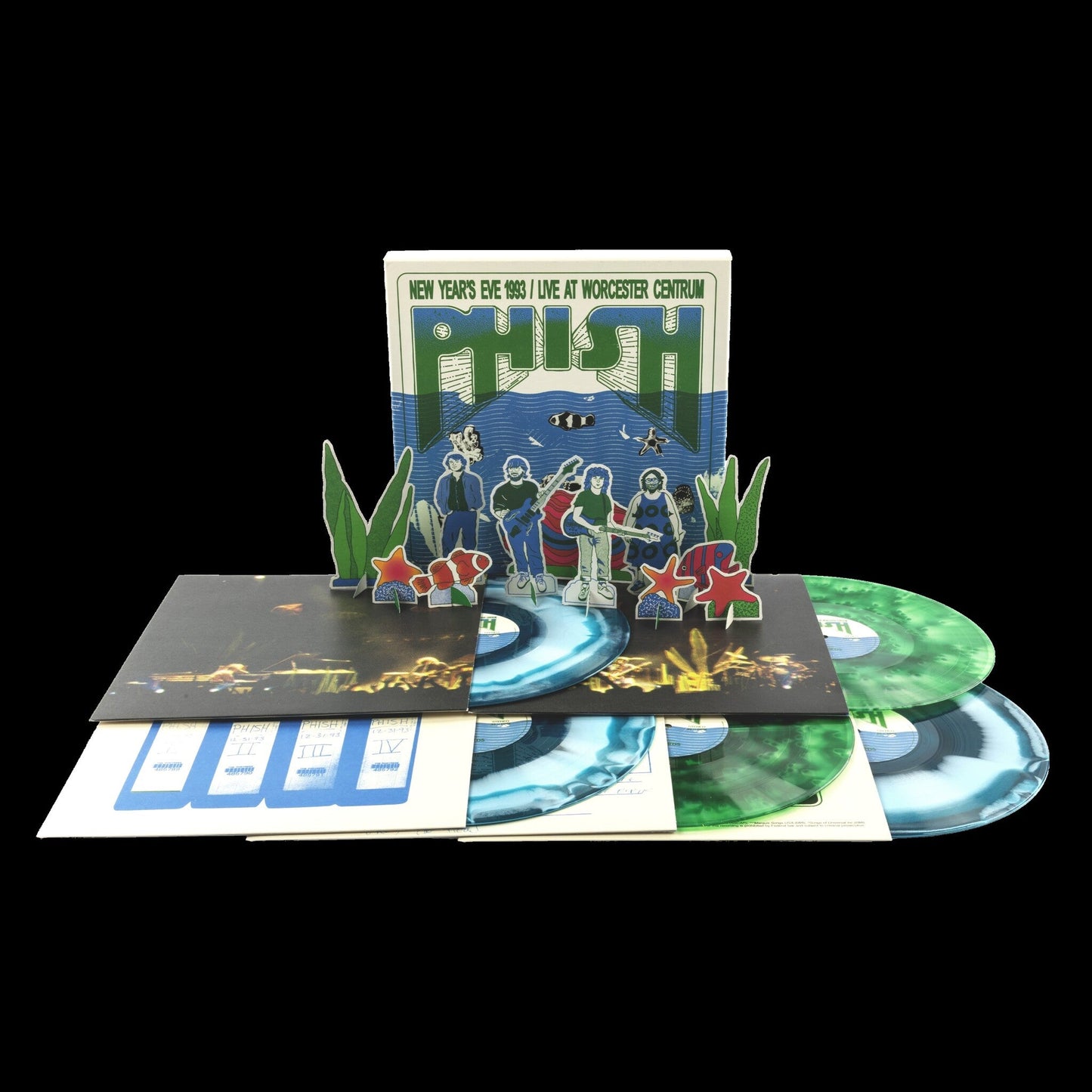 Phish- New Year's Eve 1993, Live At Worcester Centrum (5LP Seaweed + Water Vinyl) ( LP )