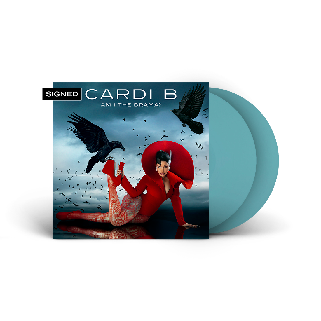 Cardi B- Am I The Drama? (Indie Exclusive Baby Blue Vinyl + Signed Art Card) ( LP )