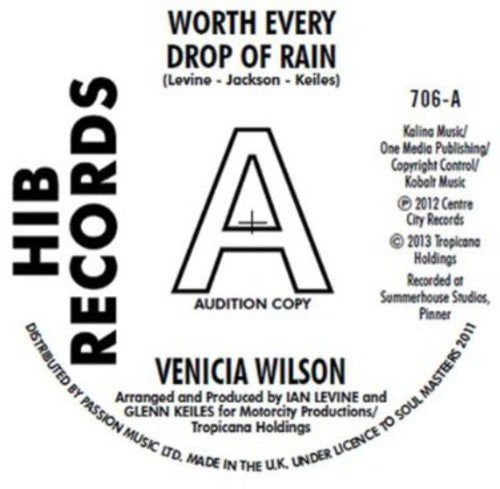 Venica Wilson: Worth Every Drop of Rain - 7-INCH SINGLE