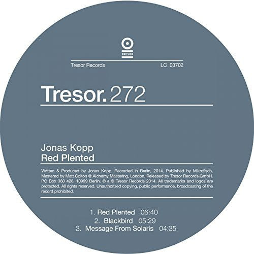 Jonas Kopp: Red Plented - 12-INCH SINGLE
