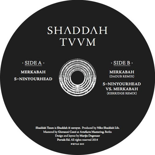 Shaddah Tuum: Merkabah - 12-INCH SINGLE