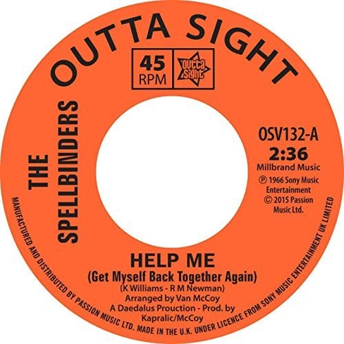 The Spellbinders: Help Me / Chain Reaction - 7-INCH SINGLE