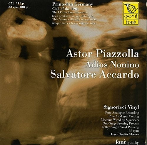 Salvatore Accardo: Astor Piazzola Adios Nonino { Record }