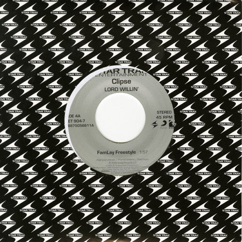 Clipse: Famalay Freestyle / When the Last Time - 7-INCH SINGLE
