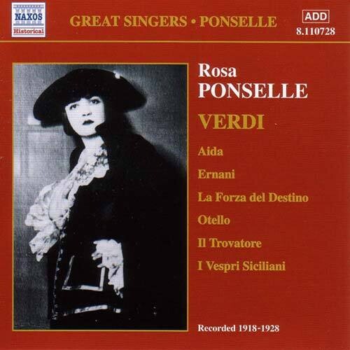 Rosa Ponselle: Rosa Ponselle Sings Verdi - COMPACT DISCS