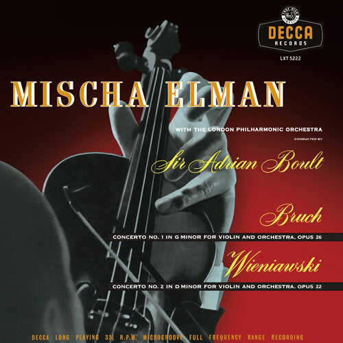 Mischa Elman: Bruch & Wieniawski Concertos { Record }
