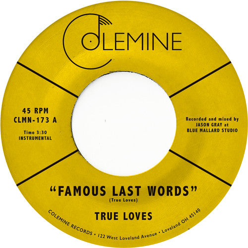 True Loves- Famous Last Words ( LP )