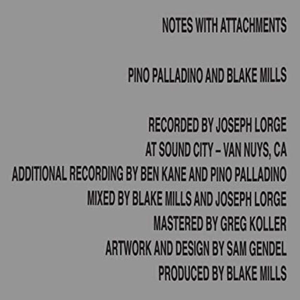 Pino Palladino and Blake Mills- Notes With Attachments [LP] ( LP )