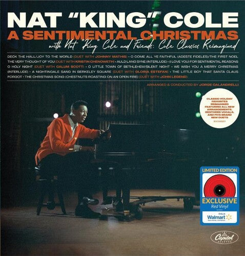 Nat King Cole-  A Sentimental Christmas with Nat King Cole and Friends: Cole Classics Reimagined (Red Vinyl) ( LP )
