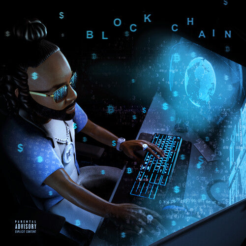 Money Man: Blockchain (Blue Seaglass Wave) { Record }